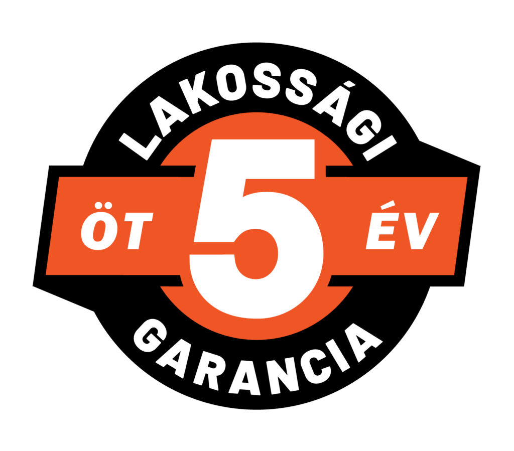 5 év garancia