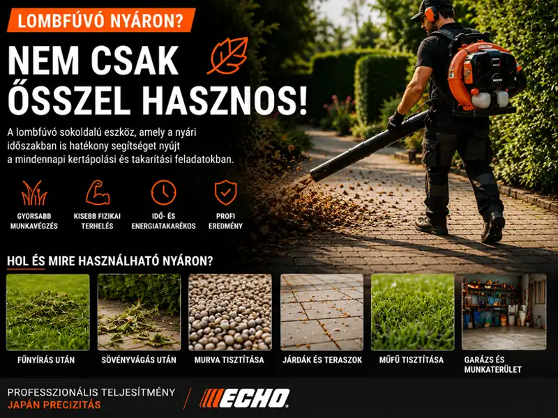Lombfúvó nyáron? Nem csak ősszel hasznos | ECHO Magyarország